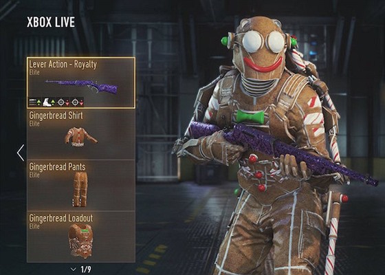 Oblek Gingerbread man v Call of Duty: Advanced Warfare