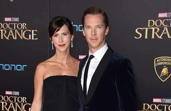 Sophie Hunterová a Benedict Cumberbatch (Los Angeles, 20. íjna 2016)