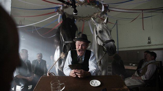 Z natáčení filmu Po strništi bos Z natáčení filmu Po strništi bos