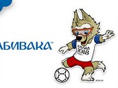 VLK FOTBALISTA. Maskotem mistrovstv svta v Rusku je Zabivaka.