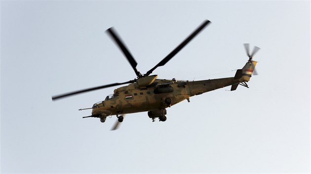Helikoptra irck armdy nedaleko Mosulu (20. jna 2016)