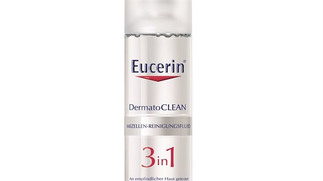 istic micelrn voda DermatoCLEAN 3 v 1 je uren pro vechny typy pleti. Spojuje innost pleovho mlka, odliovae o a pleov vody, odstran i vododoln make-up a chrn ped vysouenm. Eucerin, 200 ml za 249 korun