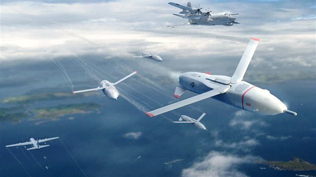 C-130 Hercules vypout mal przkumn drony Gremlin