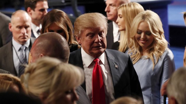 Donald Trump po skonen posledn debaty (20. jna 2016)