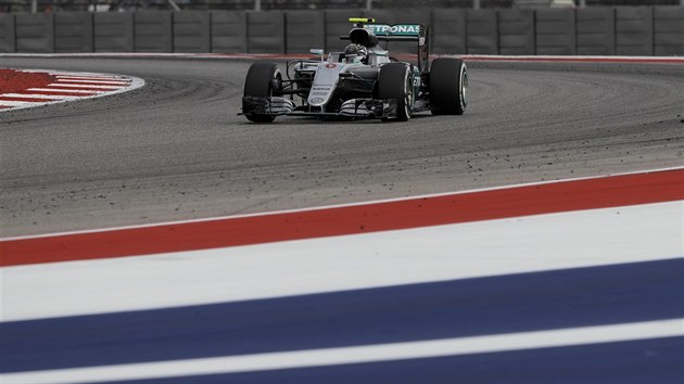 Nico Rosberg na okruhu Velk ceny USA