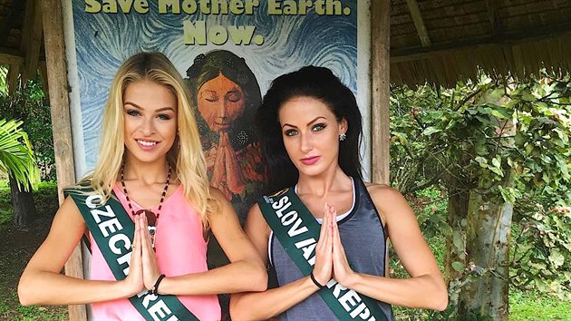 esk Miss Earth 2016 Kristna Kubkov a slovensk Miss Universe 2016 Kristna ulov na Miss Earth