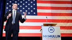 Nezávislý kandidát na prezidenta USA Evan McMullin na mítinku v Utahu (12....