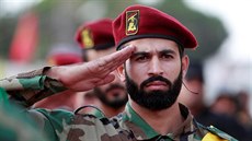 Libanon. Poheb bojovníka Hizballáhu, který padnul pi bojích v Aleppu  (24....