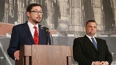 Mluvčí prezidenta Jiří Ovčáček a hradní protokolář Jindřich Forejt na úterní... Mluvčí prezidenta Jiří Ovčáček a hradní protokolář Jindřich Forejt na úterní...