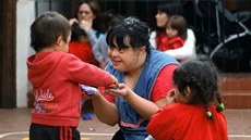 Argentinka Noelia Garellaová trpící Downovým syndromem je šťastná, že se jí... Argentinka Noelia Garellaová trpící Downovým syndromem je šťastná, že se jí...