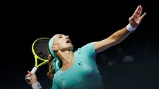 Ruská tenistka Svtlana Kuzncovová v semifinálovém souboji s Dominikou...