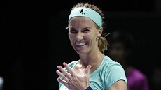 Světlana Kuzněcovová si na Turnaji mistryň v Singapuru připsala první výhru,... Světlana Kuzněcovová si na Turnaji mistryň v Singapuru připsala první výhru,...