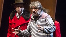 Režisér Břetislav Rychlík (vpředu) při zkoušce hry Pavla Kohouta Vítězný únor v... Režisér Břetislav Rychlík (vpředu) při zkoušce hry Pavla Kohouta Vítězný únor v...