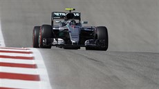 Nico Rosberg bhem tréninku na Velkou cenu USA formule 1