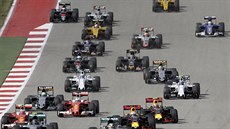 Momentka z Velké ceny USA formule 1