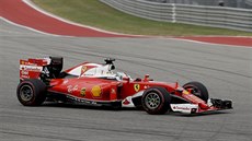 Sebastian Vettel na okruhu Velké ceny USA