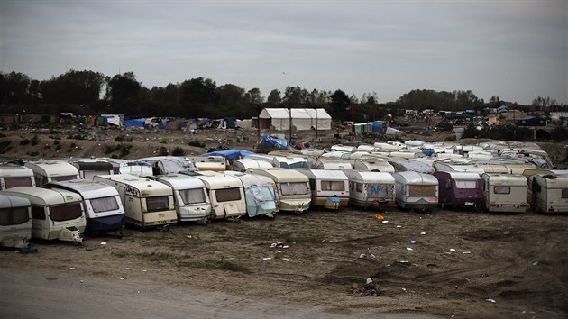 Francouzsk ady likviduj vyklizen uprchlick tbor u Calais (29. jna 2016)