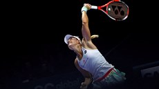 Nmecká  tenistka Angelique Kerberová  ve finále Turnaje mistry v Singapuru.