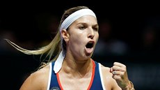 Dominika Cibulková ve finále Turnaje mistry v Singapuru.