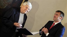 Jiří Brady dostal vyznamenání na Špilberku. Jiří Brady dostal vyznamenání na Špilberku.