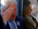 Kandidátka na prezidentku Hillary Clintonová odvolila v newyorském mst...