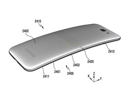 Patent ohebného smartphonu Galaxy X od Samsungu