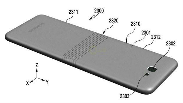 Patent ohebnho smartphonu Galaxy X od Samsungu