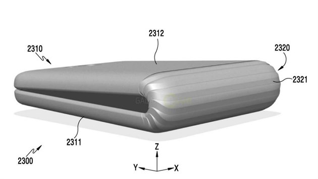 Patent ohebnho smartphonu Galaxy X od Samsungu