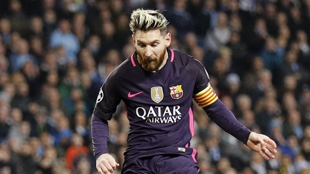 tonk Barcelony Lionel Messi dv gl Manchesteru City.