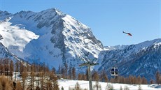 Lyaské stedisko Sestriere v Itálii