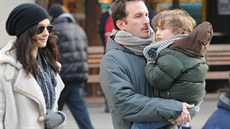 Darren Aronofsky s herekou Rachel Weiszovou a synem Henrym (2006).