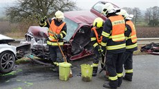 Pi elní sráce u Boskovic zemela spolujezdkyn z vozu hyundai. ofér BMW a...