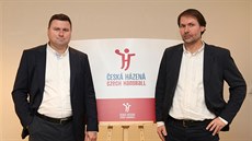 Šéf házenkářského svazu Radek Bendl (vpravo) a marketingový ředitel Daniel... Šéf házenkářského svazu Radek Bendl (vpravo) a marketingový ředitel Daniel...