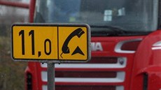 Kilometrovník na dálnici D1. Kilometrovník na dálnici D1.