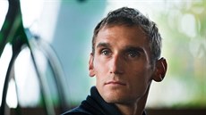 Roman Kreuziger při setkání s novináři v Praze. Roman Kreuziger při setkání s novináři v Praze.