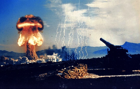 Jediný testovací výstel jaderné munice z kanonu M65 se odehrál dne 25. kvtna...