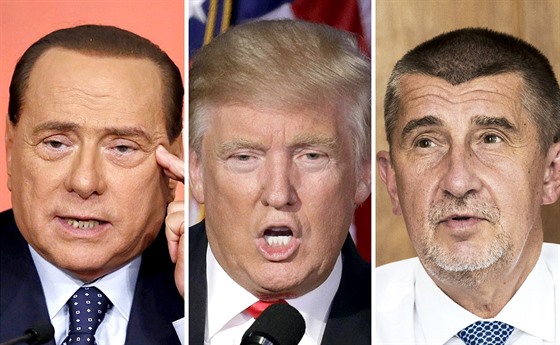 Silvio Berlusconi, Donald Trump a Andrej Babi