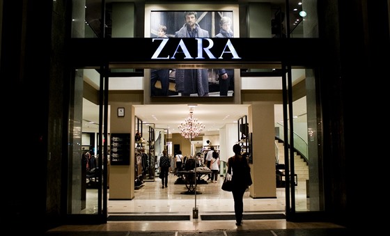 Prodejna obchodní sít Zara.