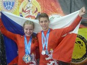 Medaile na mistrovství sbíral se svou sestrou Martinou, tynásobnou mistryní...