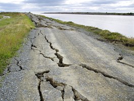 Nsledky zemtesen zaznamenal i ech Luk Caha (14. listopadu 2016)