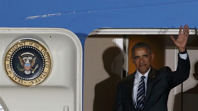 Americk prezident Barack Obama piletl do Berlna (16. listopadu 2016)