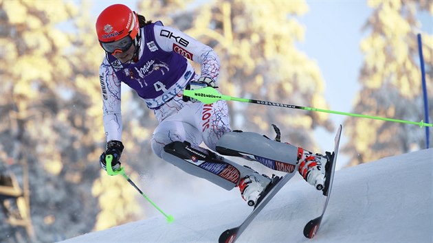 Petra Vlhov ve slalomu v Levi