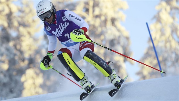 Wendy Holdenerov ve slalomu v Levi
