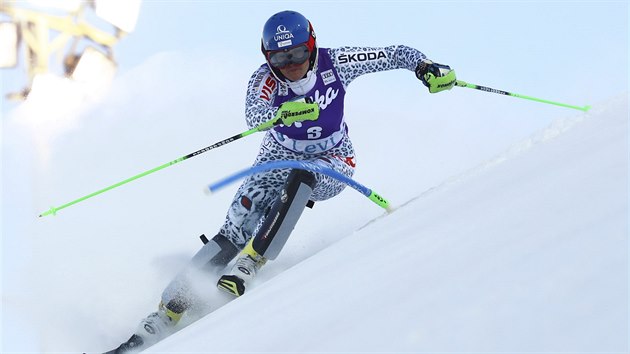Veronika Velez Zuzulov ve slalomu v Levi