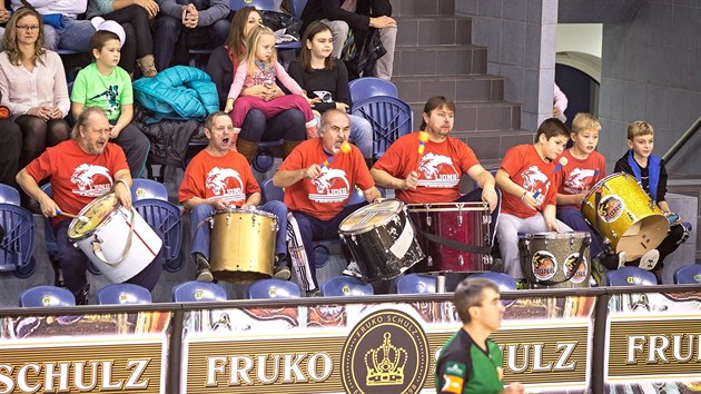 Fanouci basketbalovch Lions Jindichv Hradec