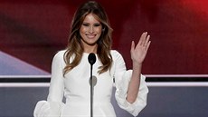 Melania Trump na republikánském konventu. (18. ervence 2016)