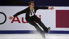 Michal Březina při krátkém programu na Čínském poháru. Michal Březina při krátkém programu na Čínském poháru.