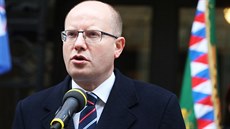 Ministerský předseda Bohuslav Sobotka u Hlávkovy koleje Ministerský předseda Bohuslav Sobotka u Hlávkovy koleje
