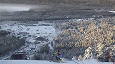 Frida Hansdotterová ve slalomu v Levi