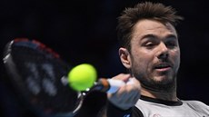 výcarský tenista Stan Wawrinka v duelu s Marinem iliem z Chorvatska.